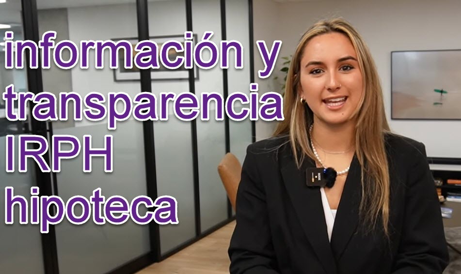 información transparencia IRPH hipoteca
